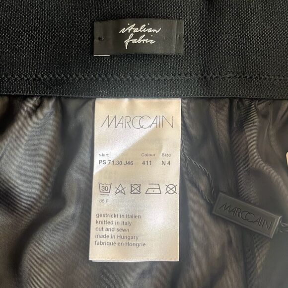 Marc Cain Sports N4 US 10 Animal Print Mini Skirt Black Green Lined $230 NWT - Picture 8 of 13